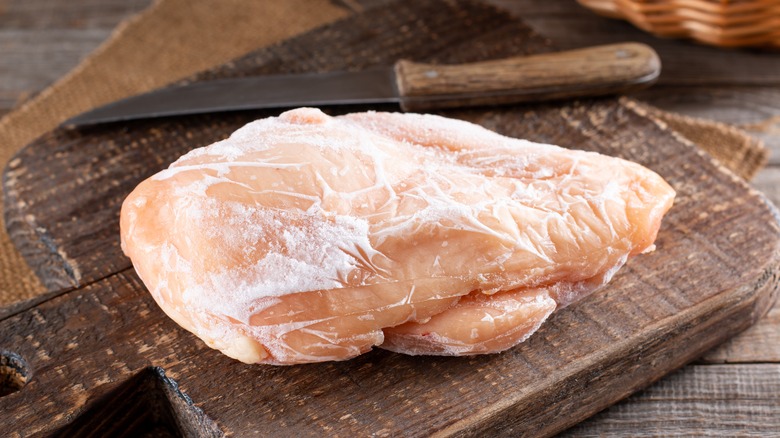 frozen chicken on board