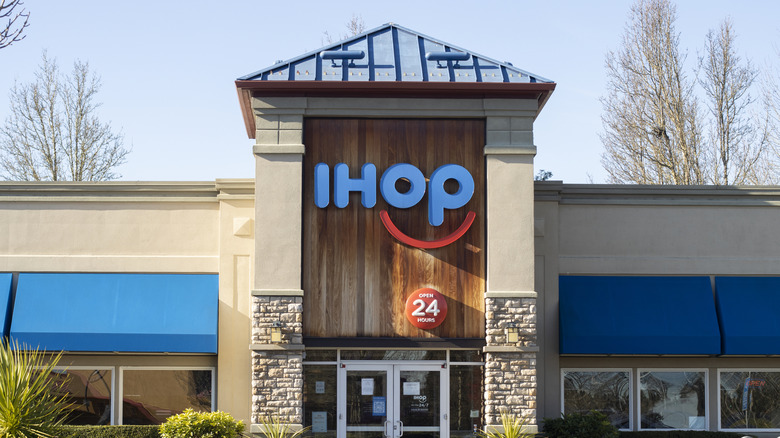 The exterior of an IHOP restaurant