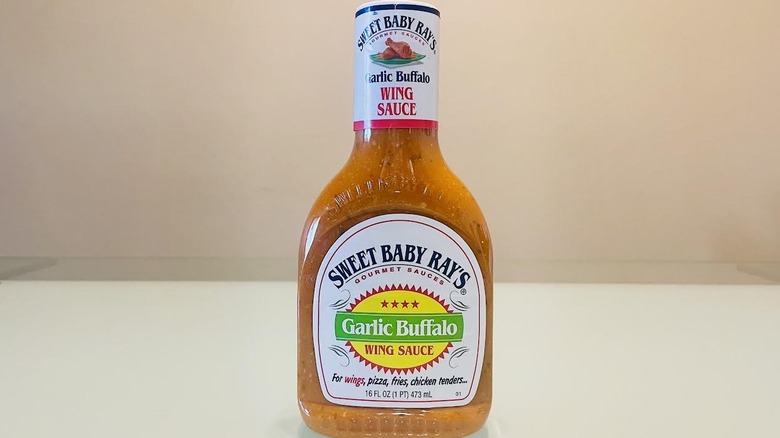 Bottle of Sweet Baby Ray's Garlic Buffalo Wing Sauce