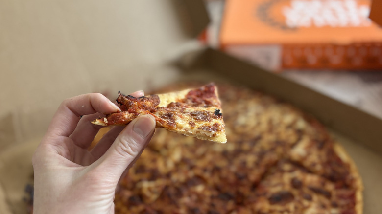 Little Caesars thin crust pizza