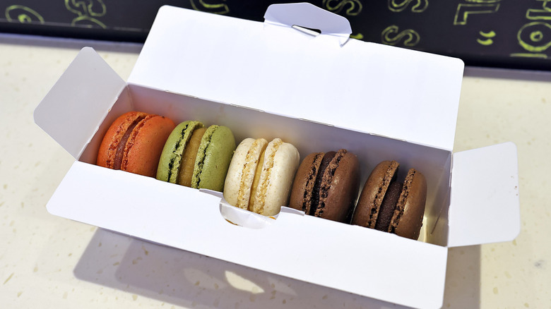 A box of macaron from McDonald's in Japan