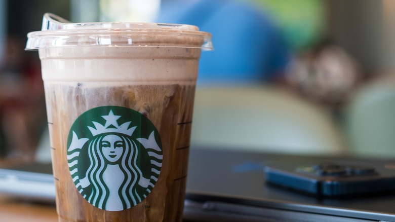 A shaken espresso at Starbucks
