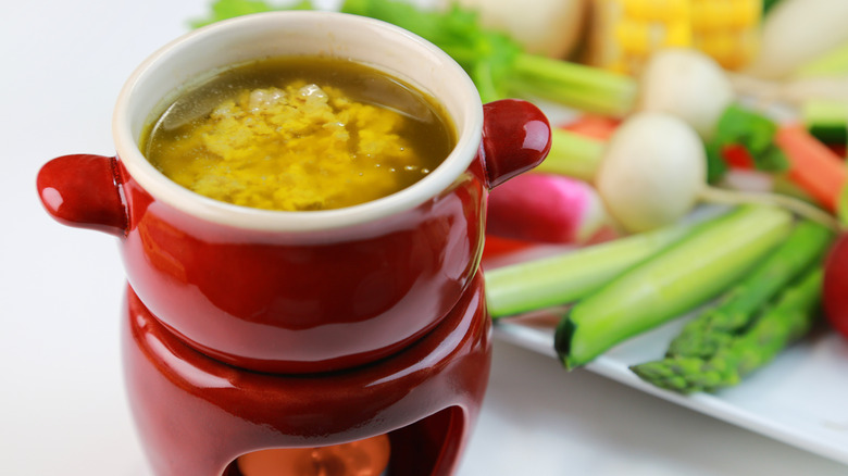 Bagna cauda and vegetables