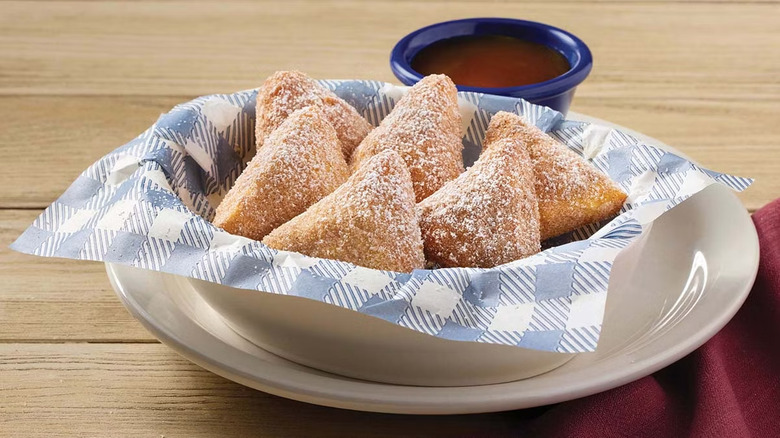 Bowl of beignets at cracker barrel