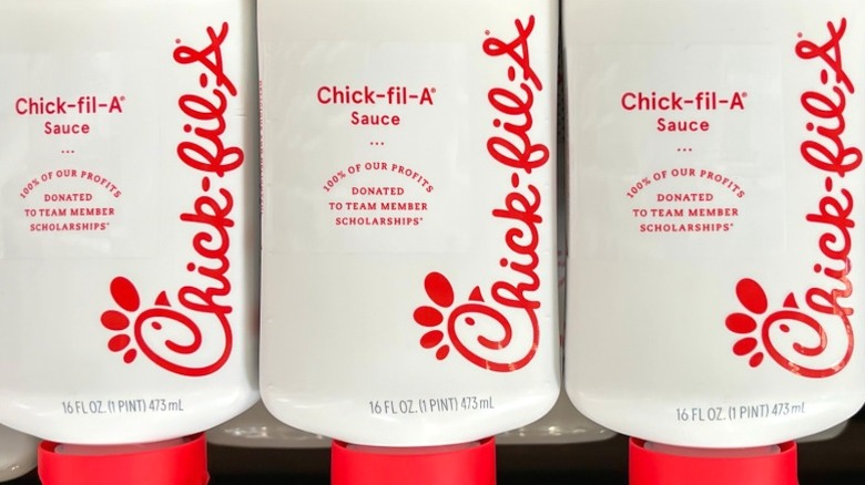Chick-fil-A sauce bottles