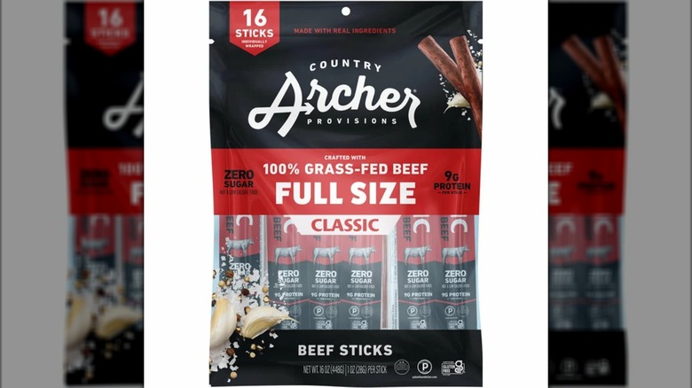 A bag of Country Archer beef sticks
