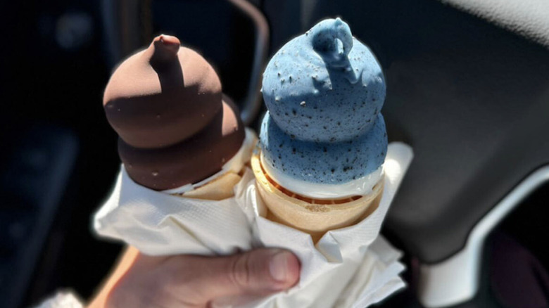 Two Dairy Queen dipped cones