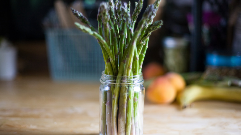 Asparagus in a jar