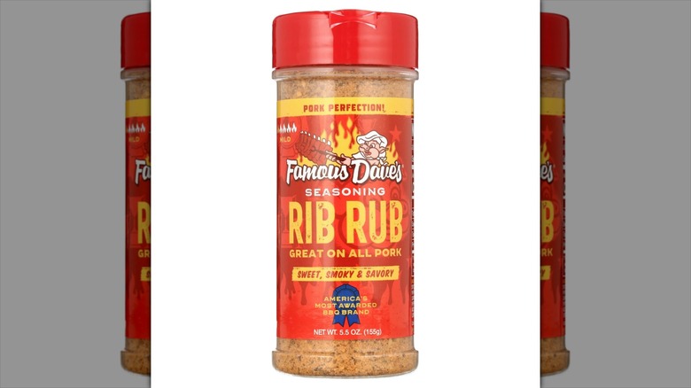 A bottle of Famous Dave's Rib Rub