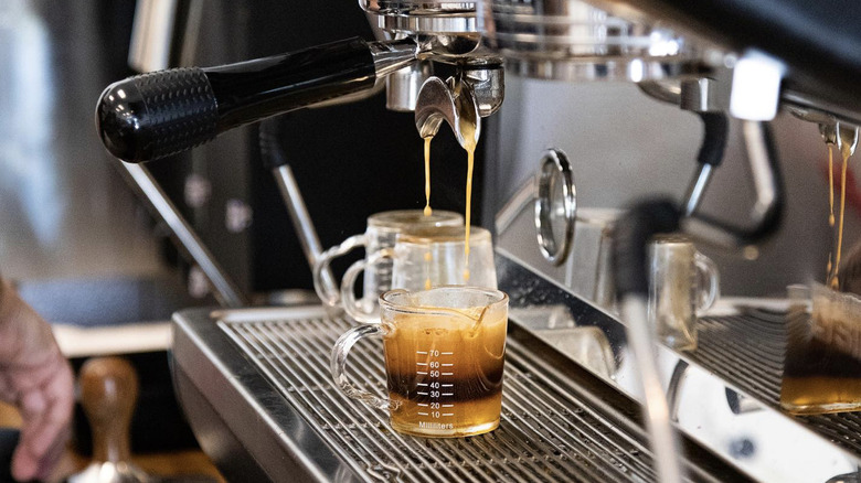 coffee being brewed at Flour Your Dreams