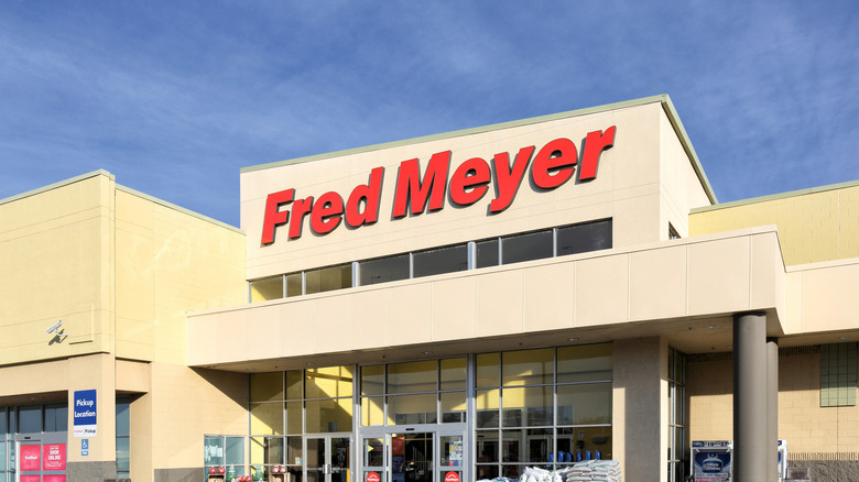 A Fred Meyer store's front entrance.