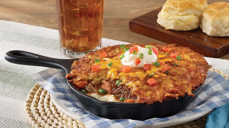 shepherd's pie in cast iron skillet