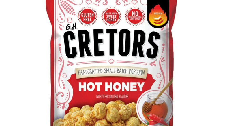 A bag of hot honey popcorn