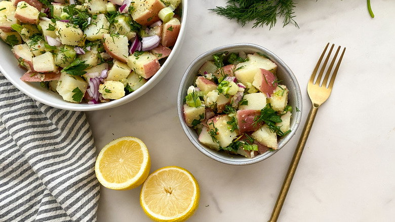 small bowl of potato salad