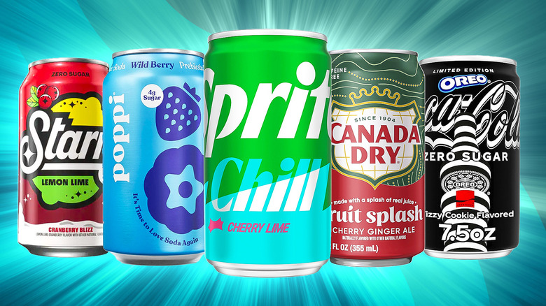 Cans of soda