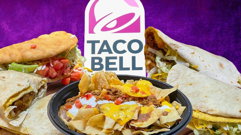 Variety of Taco Bell items
