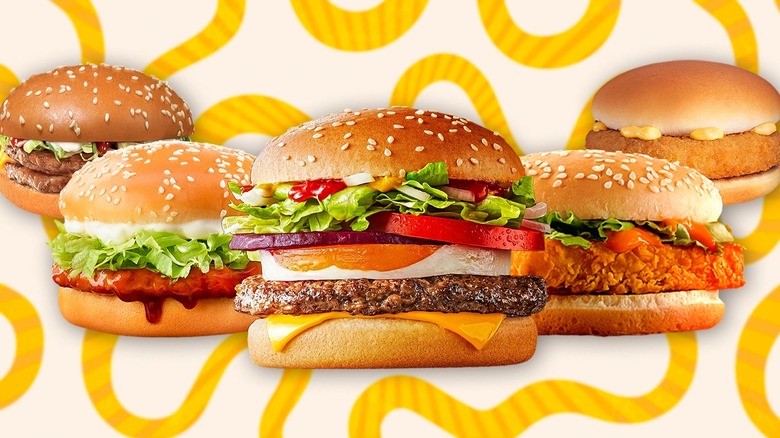 McDonald's burgers around the world