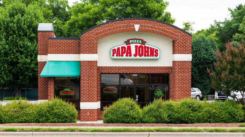 Papa John's storefront