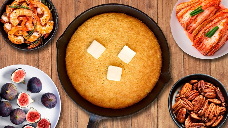 cornbread on plate