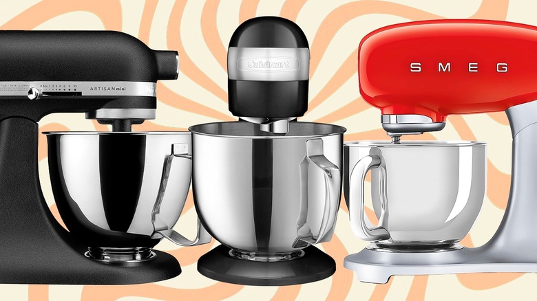 three different stand mixer brands