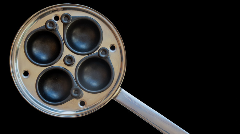 poacher pan with black background