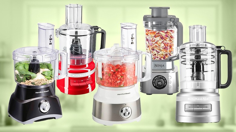 Assortment of food processors