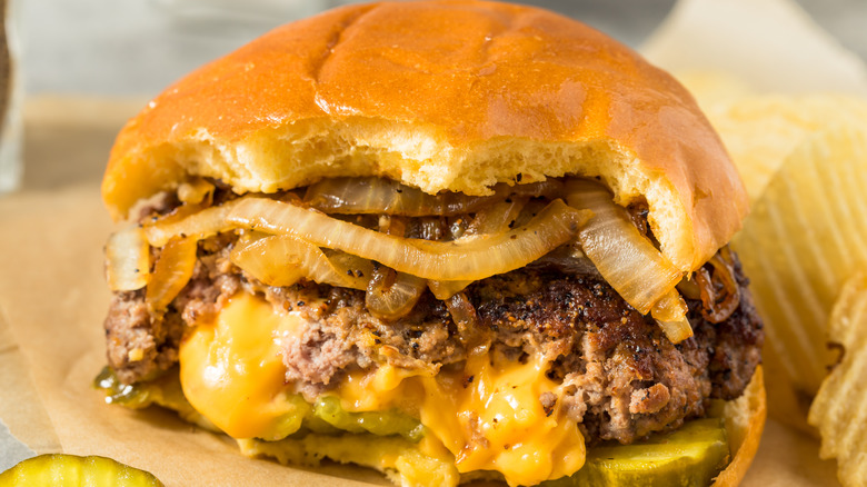 Juicy Lucy hamburger
