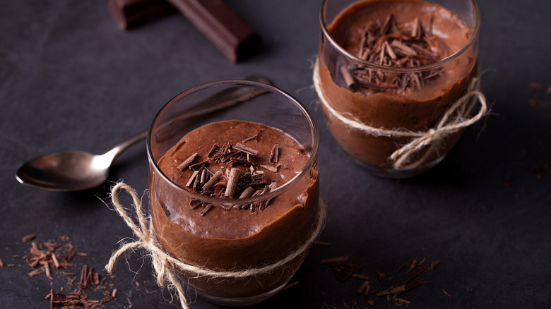 Dark chocolate mousse