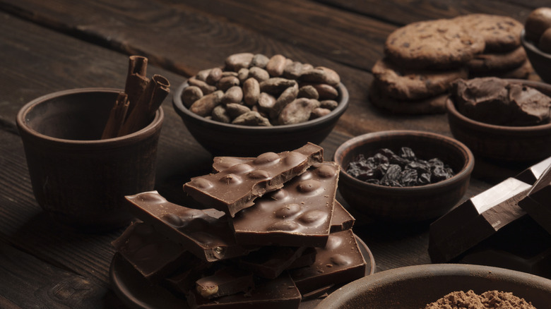 Variety of chocolate