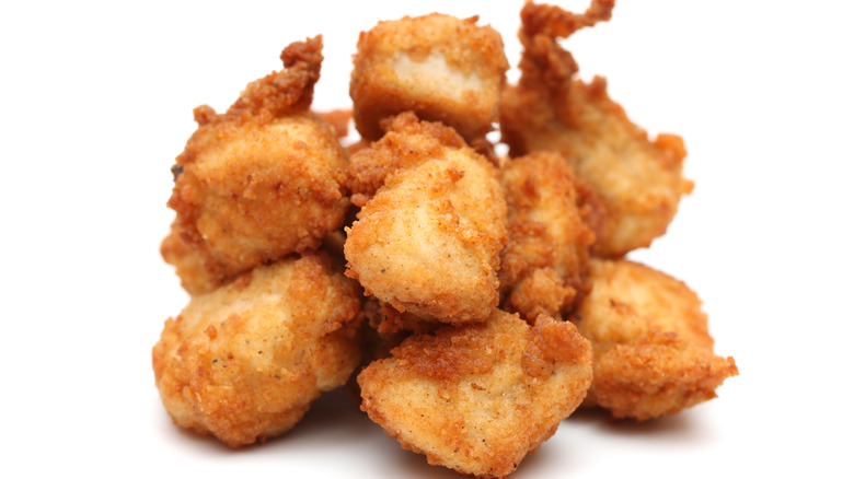 Pile of chicken nuggets
