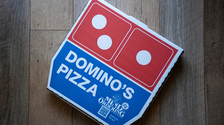 A Domino's pizza box