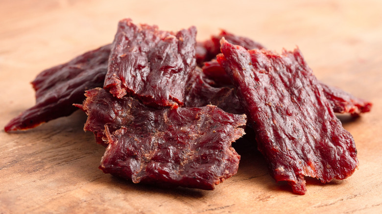 Pile of kippered beef
