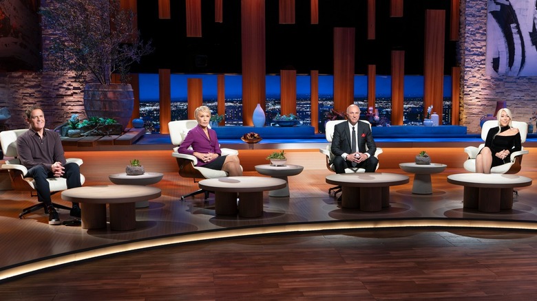 Shark Tank cast on the set