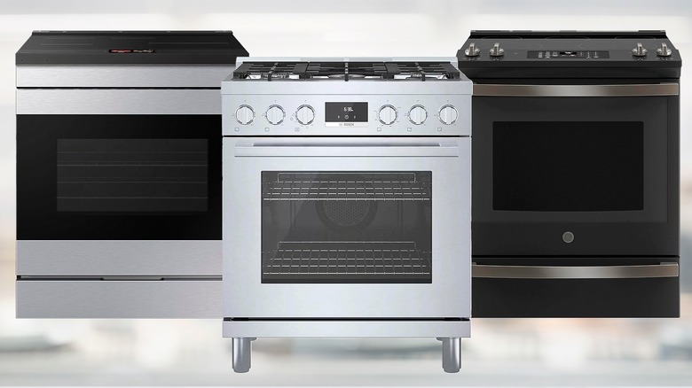 a collection of various ovens