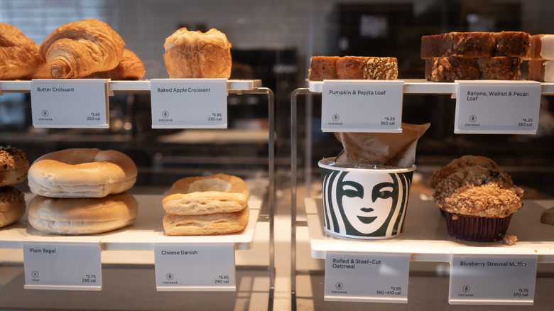 Starbucks pastry case