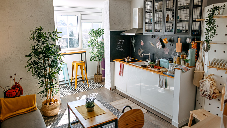 Small, charming kitchen space in modern house