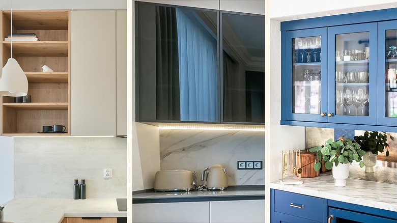 a series of different kitchen styles