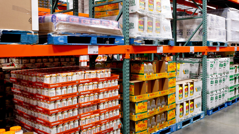 Costco shelves
