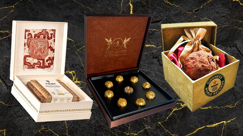 Three boxes of the most expensive chocolate available