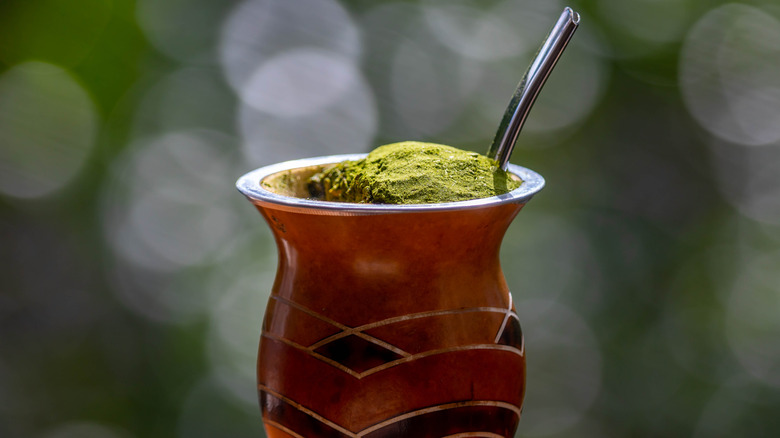 A traditional cup of yerba mate