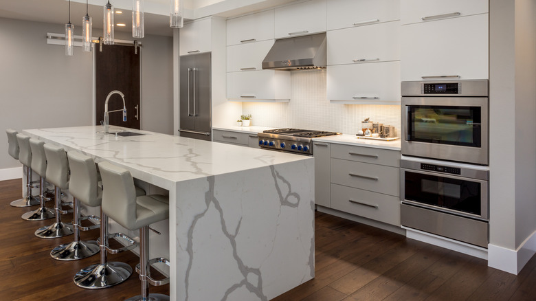 Kitchen with double ovens