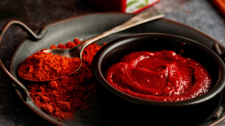 Gochujang paste with product container