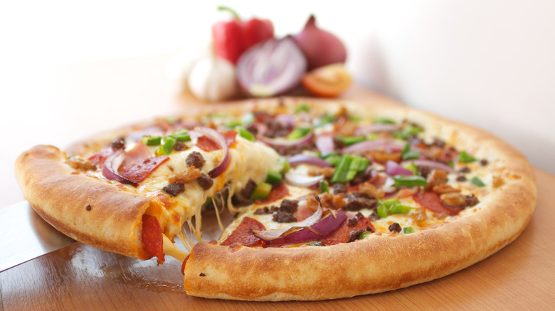 Stuffed-crust pizza