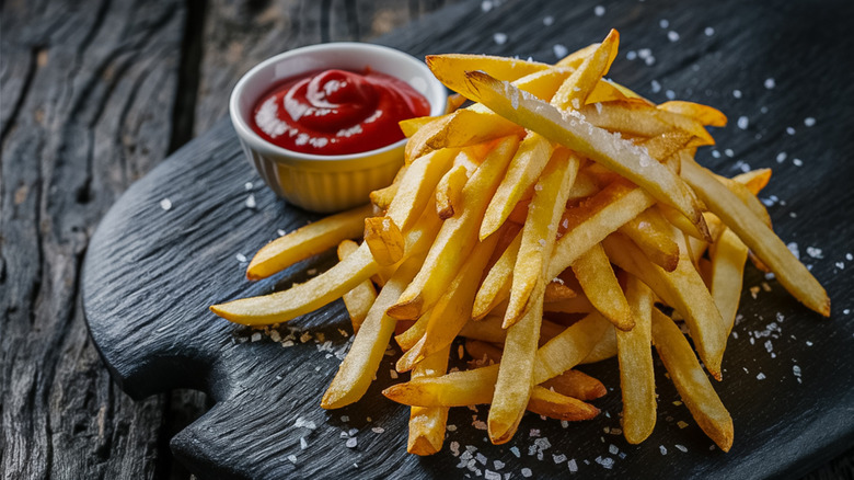 Ketchup and fries