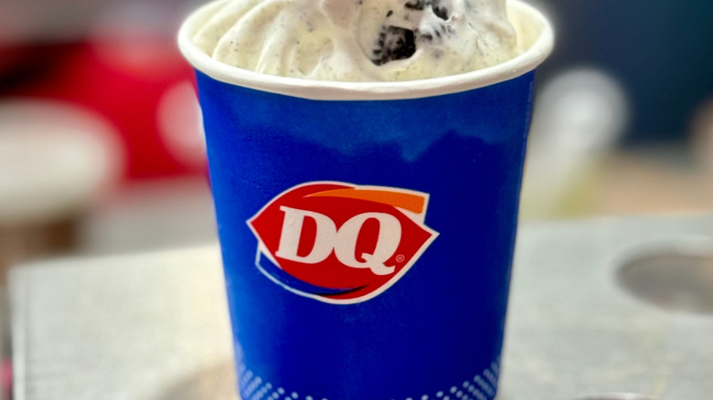 Dairy Queen cup with ice cream