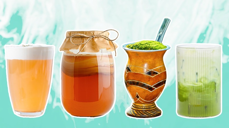 Variety of drinks that provide an energy boost