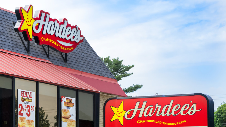Hardee's building exterior with signage
