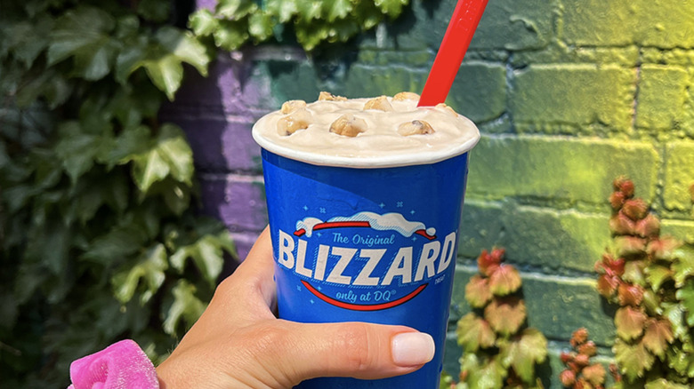 Hand holding a Dairy Queen Blizzard