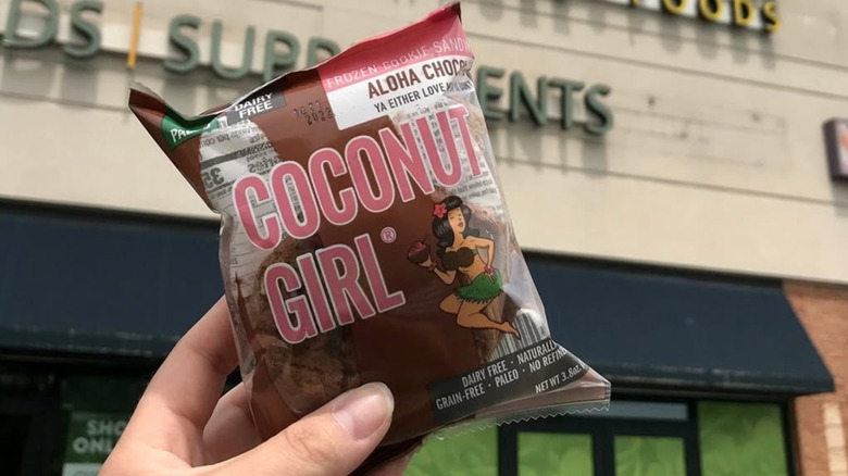 Someone holding a Coconut Girl package
