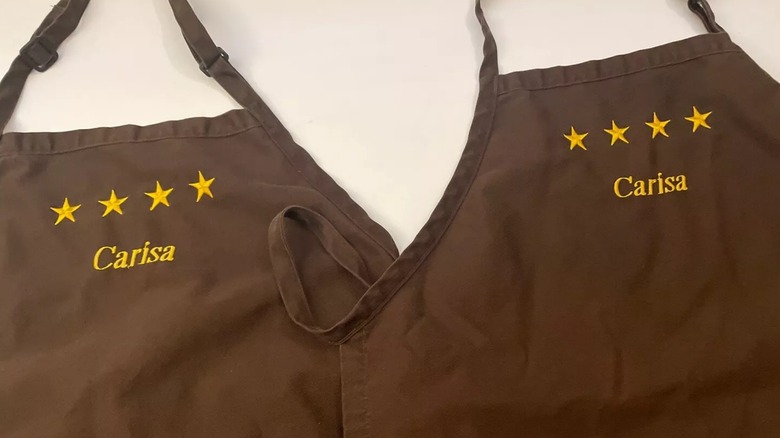 Two Cracker Barrel aprons